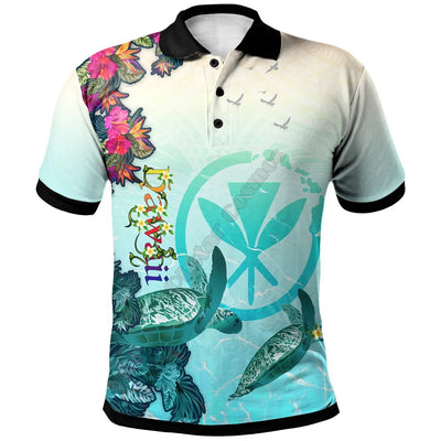 Polynesian Hawaii Polo Shirts Humpback Whale with Tropical Flowers 3D Printed Polo Shirt Men Women Short Sleeve Summer T-shirt