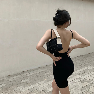 Jumpsuit women summer new style 2021 sexy tight-fitting hip shorts hot pants sleeveless black one-piece Body for women body sexy