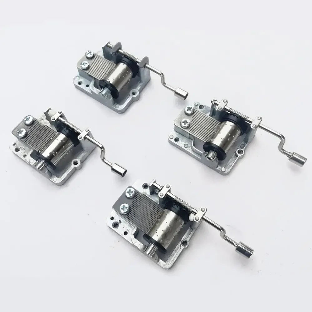 Hand Cranked Music Movement DIY Music Box Decorative Collectibles wooden Music (A Variety Of Music Available)