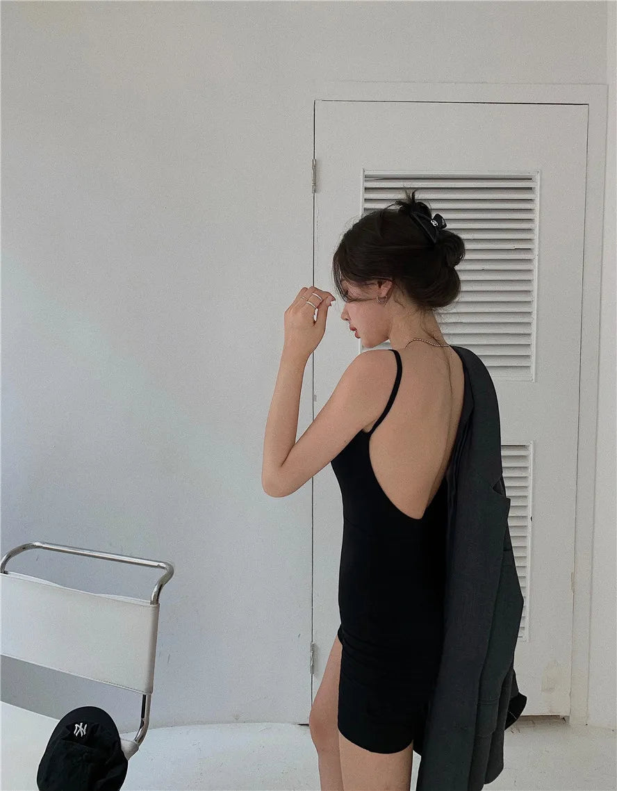 Jumpsuit women summer new style 2021 sexy tight-fitting hip shorts hot pants sleeveless black one-piece Body for women body sexy