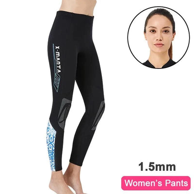 Wetsuit Pants Women, Men 1.5mm 2mm Neoprene Keep Warm for Water Aerobics Diving Surfing Swimming Snorkeling Scuba Kayaking