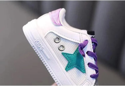 Children's Kids Casual Sports Shoes And Lightweight Comfortable Single Sequins Sneakers Autumn Non-Slip Children Girls Shoe