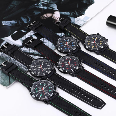 Fashionable casual men's watch high-end men's classic casual watch silicone watch wholesale 066 male Feminino Zegarek Damski