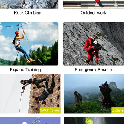 50m Static Climbing Rope 8mm Outdoor Survival Rescue And Safety Cord Climbing Wall Equipment Accessorie Car Tow Rope 10m 20m 30m