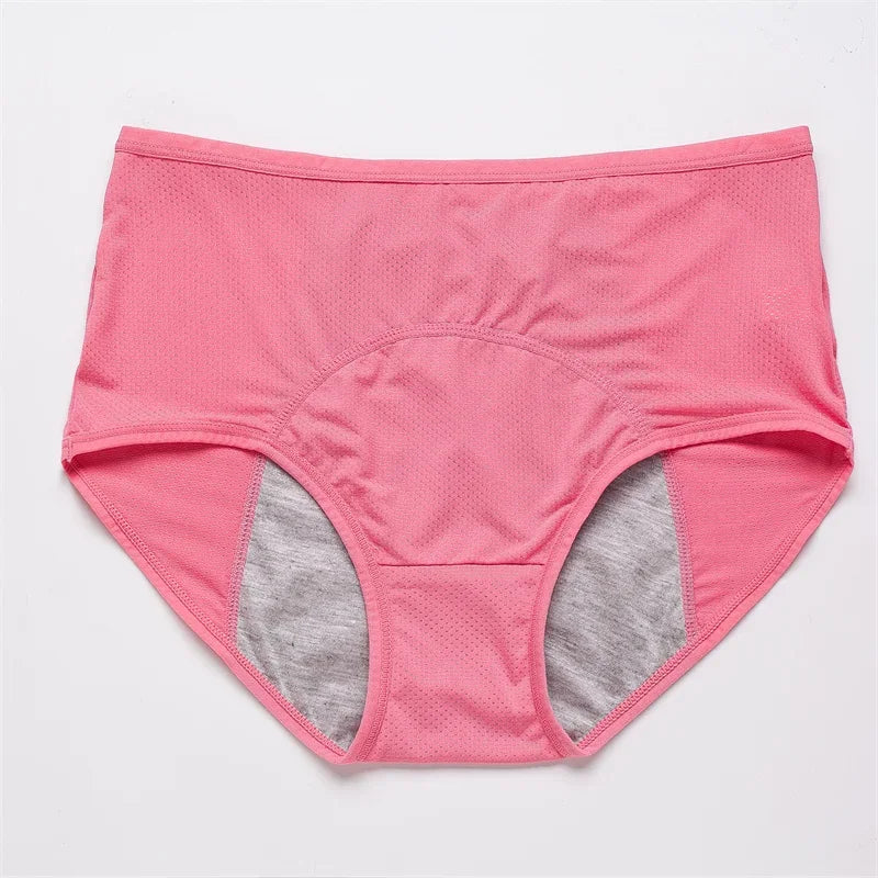Menstrual Panties Women UnderwearPlus SizeLeak-proof ElasticHigh-waist  Physiological Mesh  Female Lingerie BikiniBriefs