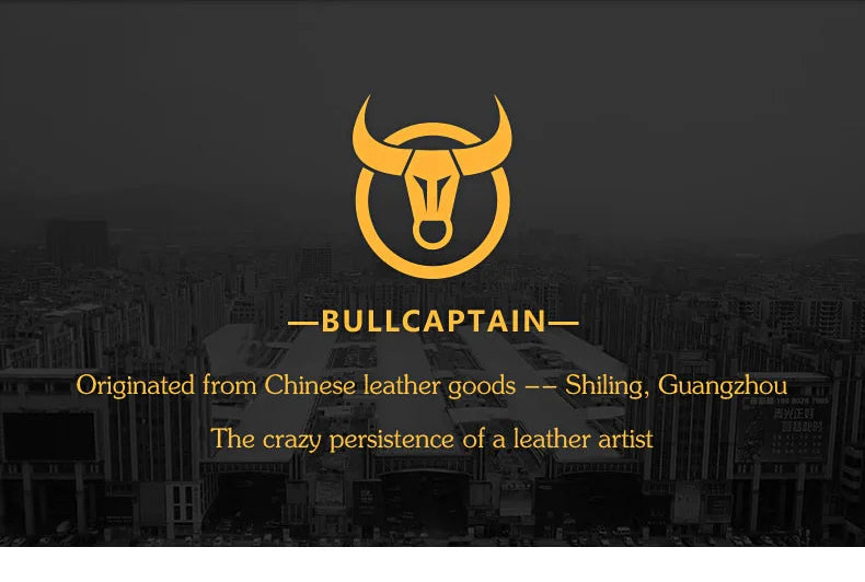 BULLCAPTAIN-Men's Leather Shoulder Bag Brand Casual Men's Bags Small Mini Multifunctional Crossbody Bag's D07