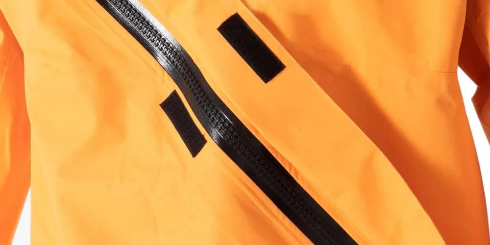 Women's Drysuit For Kayaking Dry Suit Diving Sufing Front Zip Waterproof One-Piece Hoodies With Latex Cuffs And Neck  DW15