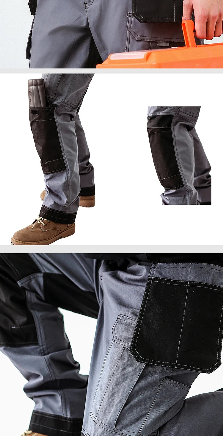 Work Pants For Men Multifunctional Work Trousers Workwear Pants With Reflective Tapes
