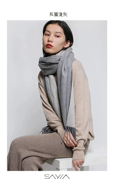 Soft cashmere big Scarf for Women Shawl 200*70 cm  Real pashmina