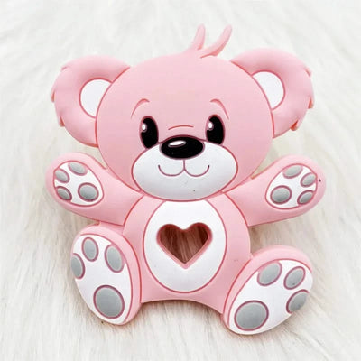 1PCS BPA Free Silicone Teethers Cartoon Animal DIY Pacifier  Baby Toys  Sensory Nursing Gift
