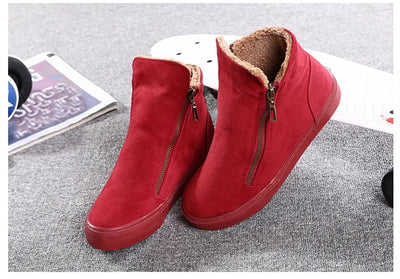 TIMETANG winter snow boots for women winter shoes with warm plush zipper for cold winter fashion boots for women brand Sweet