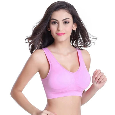 Plus Size Bras For Women Seamless Bra With Pads to 4XL 5XL Bralette Push Up Brassiere Vest Wireless Active fashion underwear