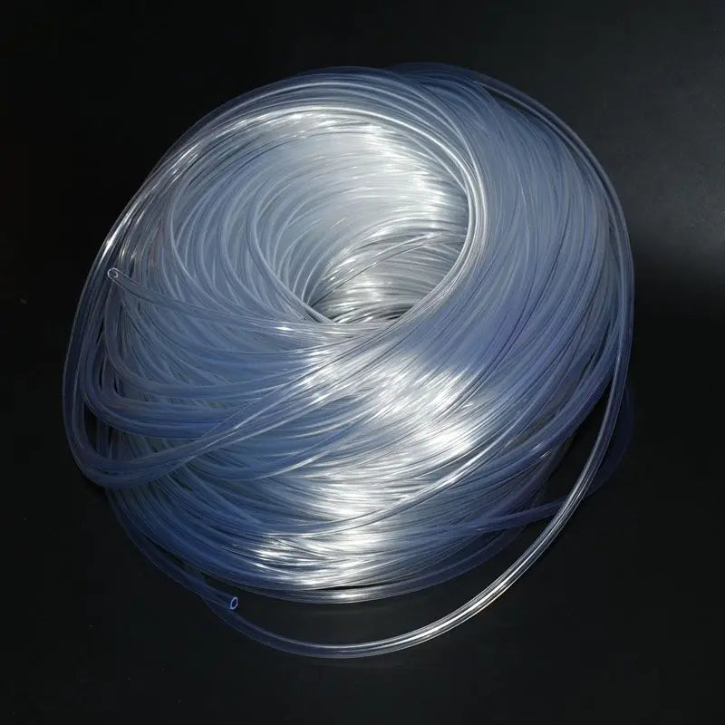 1/4" flexible garden hose 4/7 White transparent expandable garden irrigation hose watering water pipe 5m