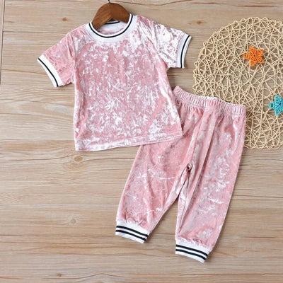Clothes For Girls Summer Toddler Girls Clothes 2Pcs Outfits Kids Clothing For Girls Tracksuit Suit For Girls Children Clothing