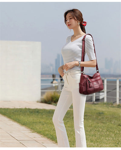 Genuine Brand Leather Sac Luxury Handbags Purse Women Bags Designer Shoulder Crossbody Messenger Bags Female 2021 Waterproof Bag