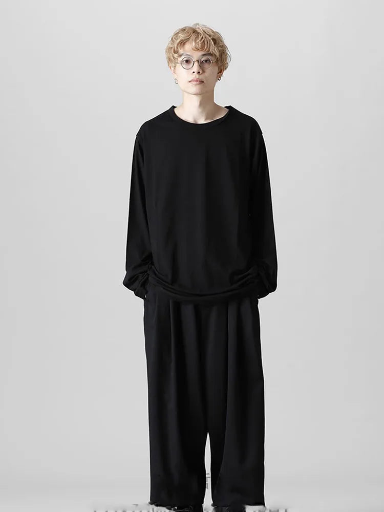 Men's Wide-Leg Pants Spring And Autumn New Yamamoto Style Fashion Trend Youth Leisure Loose Large Size Pants