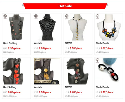 UKEBAY New Pendant Necklace Women Handmade Jewelry Rubber Necklaces Long Clothes Chain Statement Accessories Luxury Necklaces