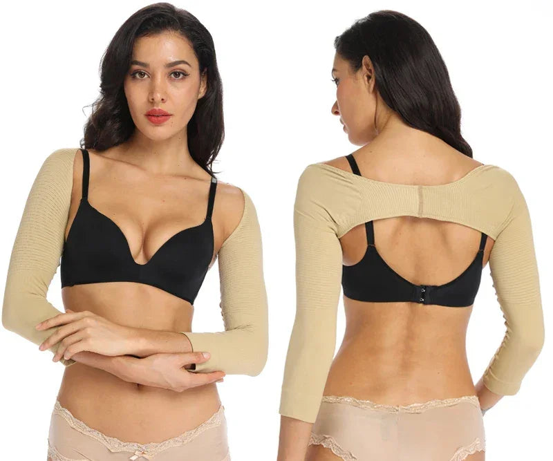 Upper Arm Shaper Women Shoulder Slimmer Compression Shapewear Sleeves Body Shaper Humpback Posture Corrector Back Support Tops