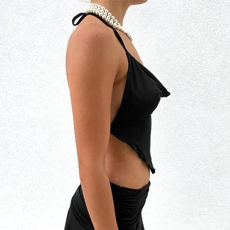 Pink Sleeveless Sexy Crop Tops Women Backless Lacing Camis Wireless Bralette