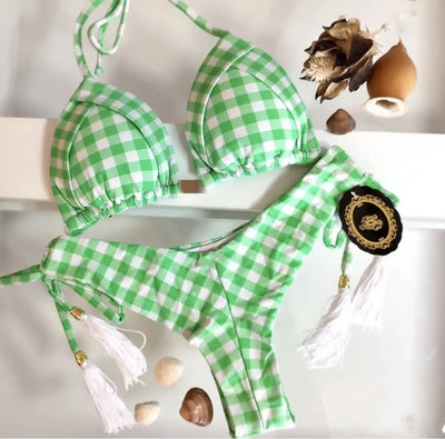 2022 Bikini Set Women Swimwear Push Up Swimsuit Bottom Print Brazilian Biquini Bathing Suit Swim Wear Beach