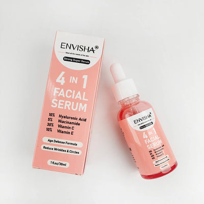 ENVISHA Facial Serum Hyaluronic Acid Niacinamide Vitamin Face Skin Care Anti-Aging Wrinkle Whitening Moisturizing Shrink Pores