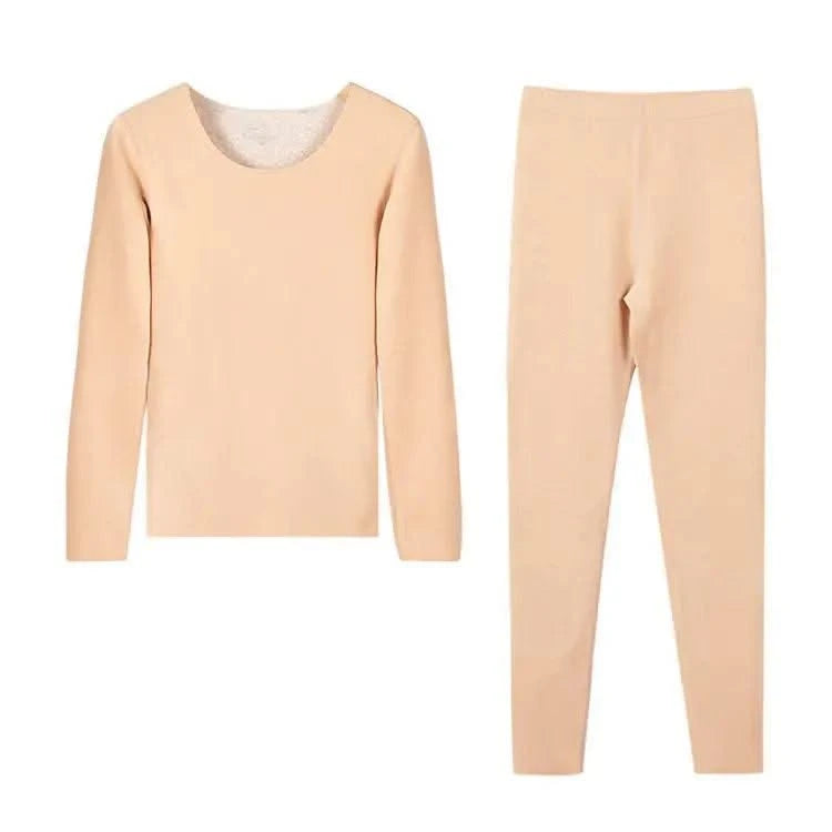 Women's Seamless Thermal Clothing Set 2 Pieces | Thick Double Layer Thermal Under Wear For Winter