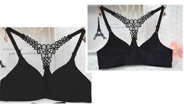 Women Bra  Front Button Sexy Lace Bralette Solid Wireless Bra Female Underwear A B Cup Lingerie Soft Fashion Brassiere