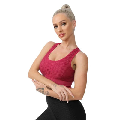 Sports Bras For Women Yoga Bra For fitness Workout Running Shirts Seamless Comfortable Yoga Bras Tank Top  With Removable Pads