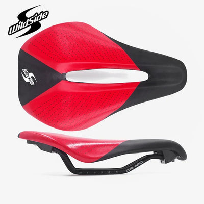 Wildside Bicycle Triathlon Saddle Comfortable Racing Road TimeTrial TT Saddles Men Women  Split Nose Cycling Soft Bike Seat Part