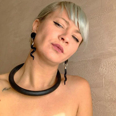 UKEBAY New Pendant Necklace Women Handmade Jewelry Rubber Necklaces Long Clothes Chain Statement Accessories Luxury Necklaces