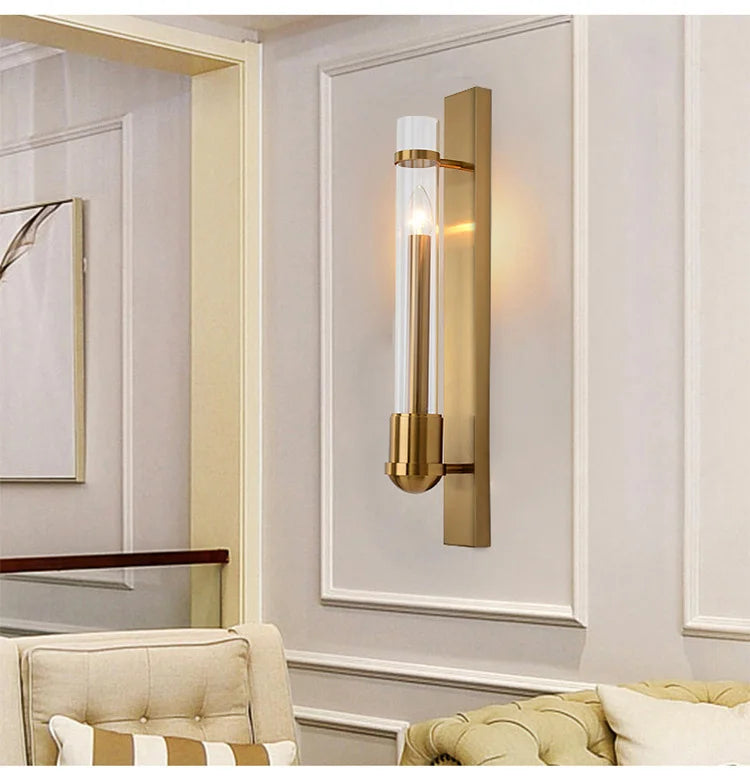 Luxury Home Decor Postmodern Light Creative Wall Lamp Living Room Decoration Bedroom Aisle Staircase Hotel Glass Indoor Lighting