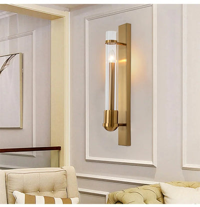 Luxury Home Decor Postmodern Light Creative Wall Lamp Living Room Decoration Bedroom Aisle Staircase Hotel Glass Indoor Lighting
