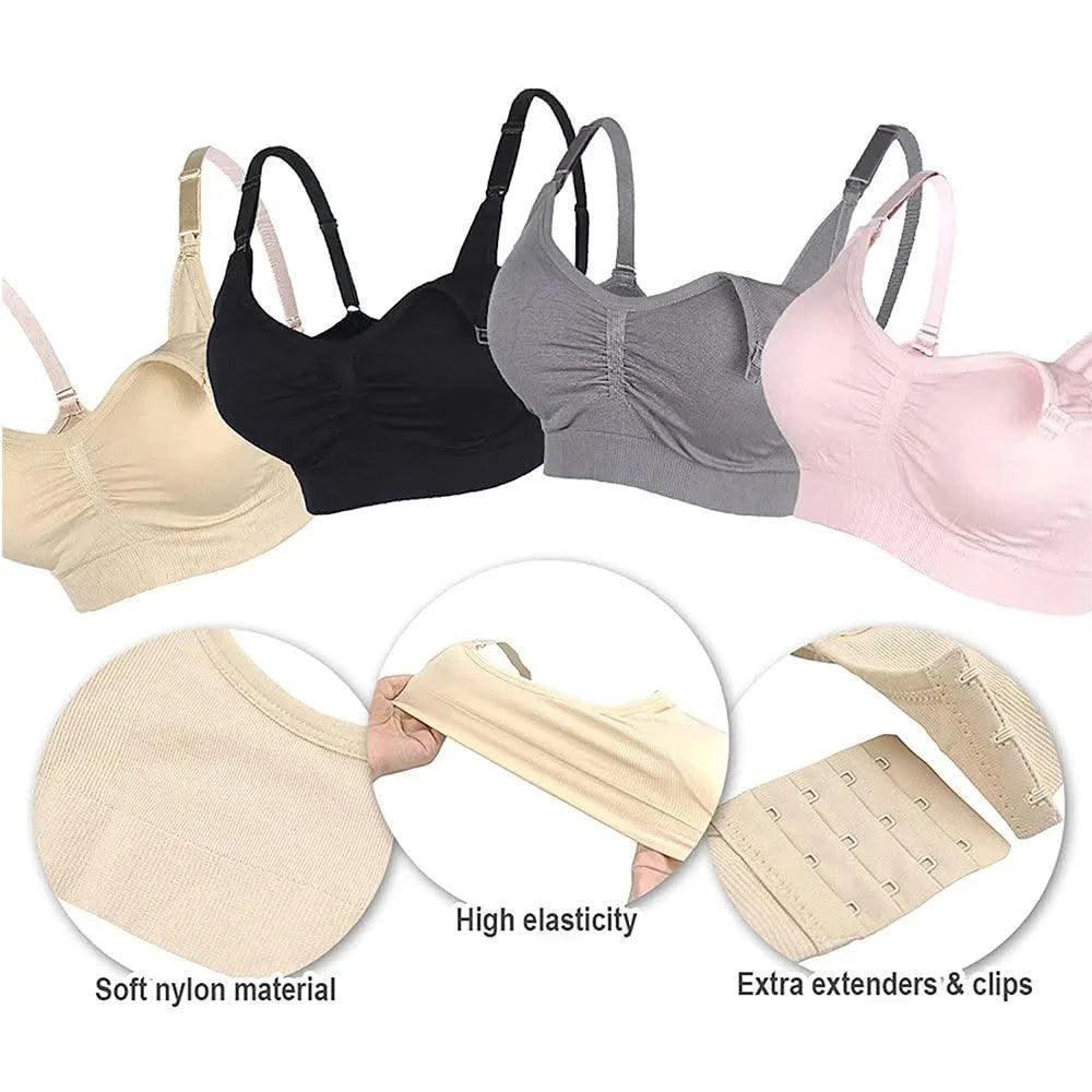 Maternity Bras Wirefree Nursing Bra Pregnancy Clothes Prevent Sagging Breastfeeding Women's Breathable lactancia Bra