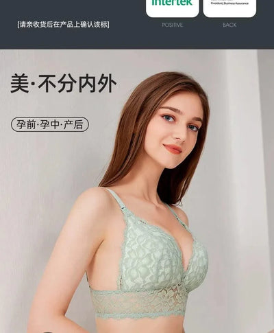 Underwear for pregnant women postpartum breast-feeding bra  lace bra big size nursing bra maternity