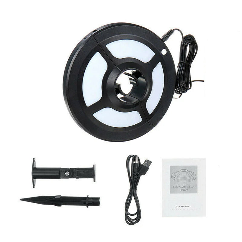 LED Solar Umbrella Lights Outdoor Patio Umbrella Lamp for Camping Tent Vacation Support USB Charging Best Price
