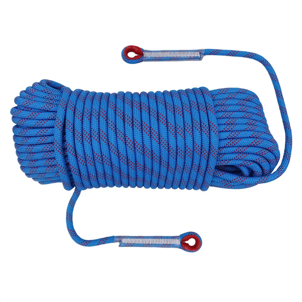50m Static Climbing Rope 8mm Outdoor Survival Rescue And Safety Cord Climbing Wall Equipment Accessorie Car Tow Rope 10m 20m 30m