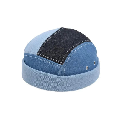 Bucket Hat Women Summer Hats and Caps Patchwork Washed Denim Bucket Hat Hip Hop Solid Wide Brim Cotton Beach Fishing Cap Panama