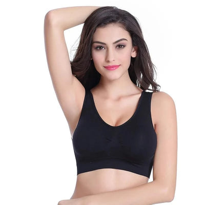 Plus Size Bras For Women Seamless Bra With Pads to 4XL 5XL Bralette Push Up Brassiere Vest Wireless Active fashion underwear