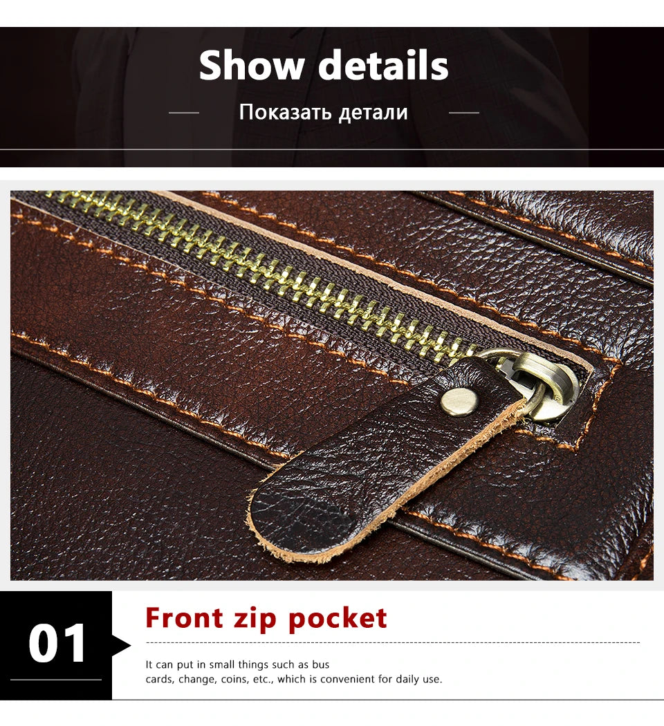 WESTAL Men's Briefcases Men's Bags Genuine Leather Lawyer/Office Bag Laptop Bag Men's Leather Briefcases Bag for Documents