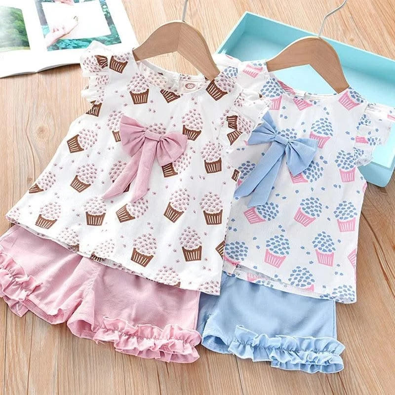 Clothes For Girls Summer Toddler Girls Clothes 2Pcs Outfits Kids Clothing For Girls Tracksuit Suit For Girls Children Clothing