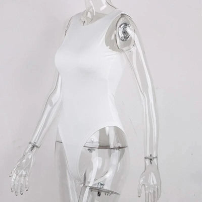 Sexy Tank Tops For Women White O Neck Sleeveless Corset