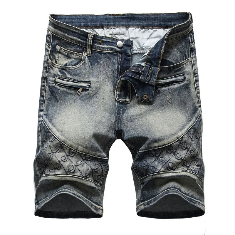 2023 Summer New Mens Ripped Short Jeans Brand Clothing Bermuda Cotton Shorts Men Thin Breathable Casual Denim Shorts