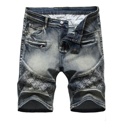 2023 Summer New Mens Ripped Short Jeans Brand Clothing Bermuda Cotton Shorts Men Thin Breathable Casual Denim Shorts