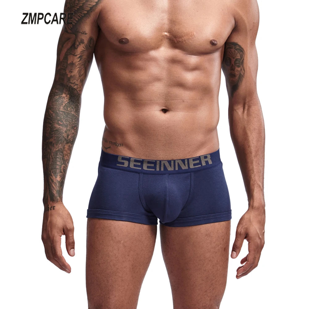 Mens Underwear Seeinner Boxers Shorts Cotton Cuecas Trunks Men's Boxer Homme Boxershorts Men Male Panties Ropa Interior Hombre