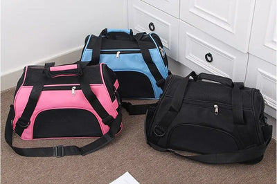 Soft-sided Carriers Portable Pet Bag Pink Dog Carrier Bags Blue Cat Carrier Outgoing Travel Breathable Pets Handbag