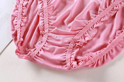 Large Size Mid Waist Panties For Women Ladies Breathable Underwear Briefs Elastic Comfortable Sexy Ruffles Underwear Lingerie