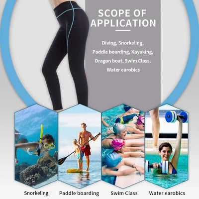 Women's Wetsuit Pants 2mm Neoprene Sauna Leggings Keep Warm for Water Aerobics Diving Surfing Swimming Snorkeling Scuba Kayaking