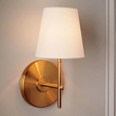 Indoor Lighting Mid-Century Sconce Interior Fixture Fabric Lampshape For Bedroom Living Room Bedside Table Home Decor Wall Lamp