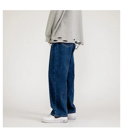 Men's Jeans Pants Straight Trousers for Men Jean Spring Denim Mens Man Male Trendyol Streetwear Korean Fashion Men Boys  Sale