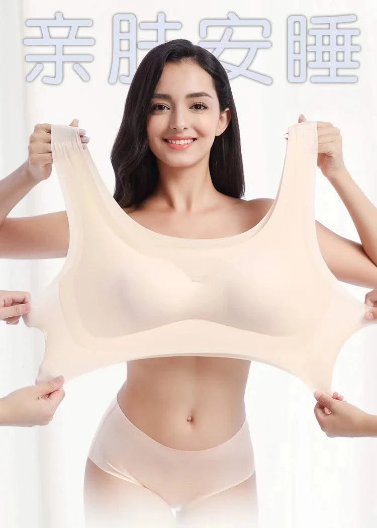 Plus Size Women Bras Bralette Comfortable Invisible Bras Push Up Breathable Brassiere Non Wired